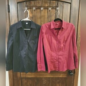 Lot of 2 Women's casual S. Oliver shirts